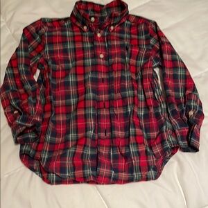 Ralph Lauren Plaid Kids Shirt - Red and Green